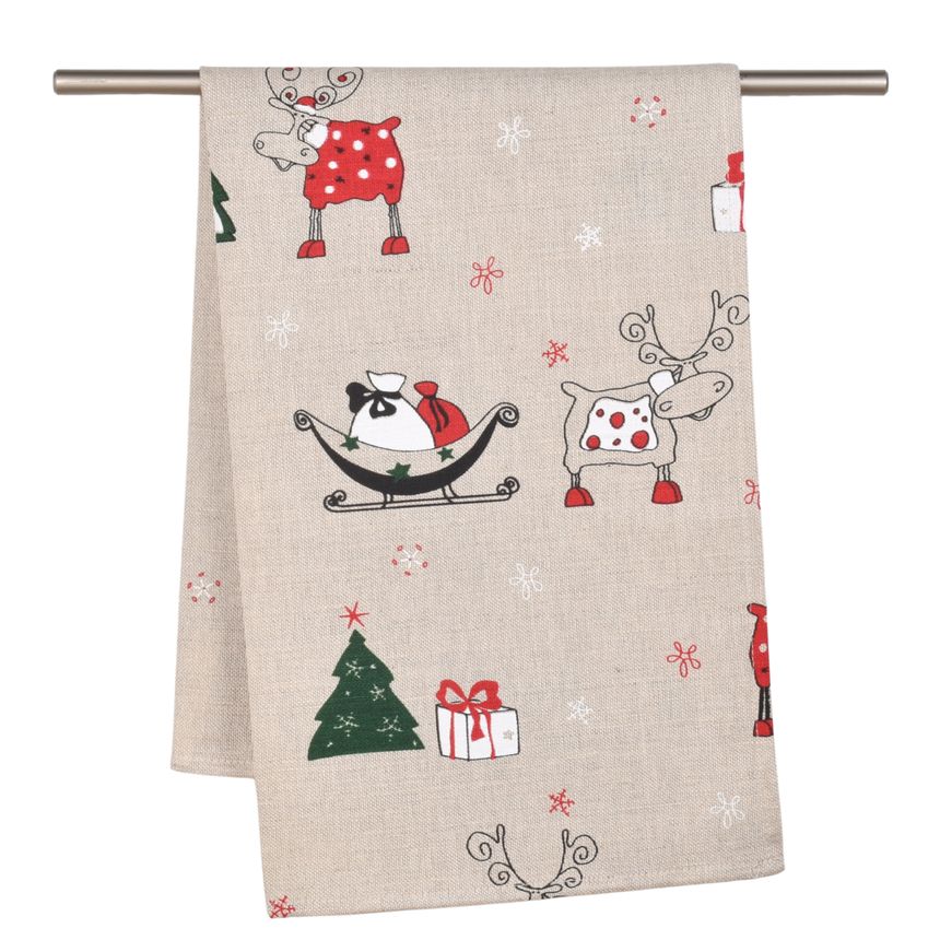 Towel Reindeer with sleigh