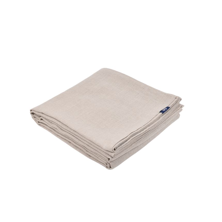 Natural colour washed linen flat sheet ELEGANT TOUCH, 225x240 cm