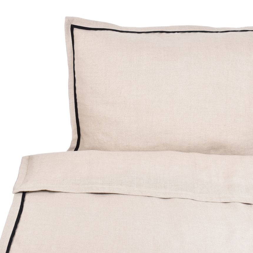 Washed linen bed set in natural colour ELEGANT TOUCH, several sizes