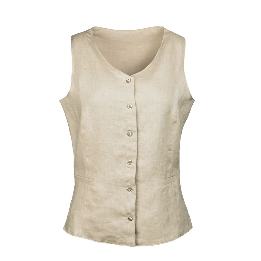 Linen vest Elita