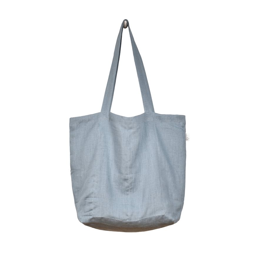 Linen shopping bag Reuse me (With sections)