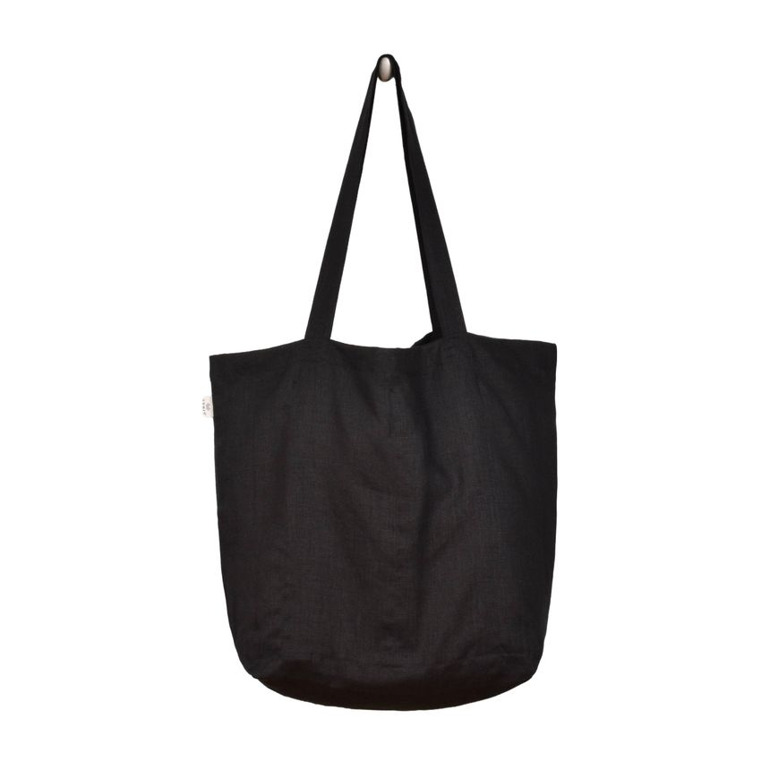 Linen shopping bag Reuse me (With sections)