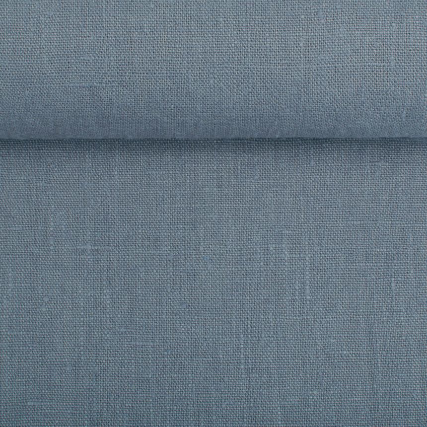 Linen fabric in greyish blue, 300 g/m²