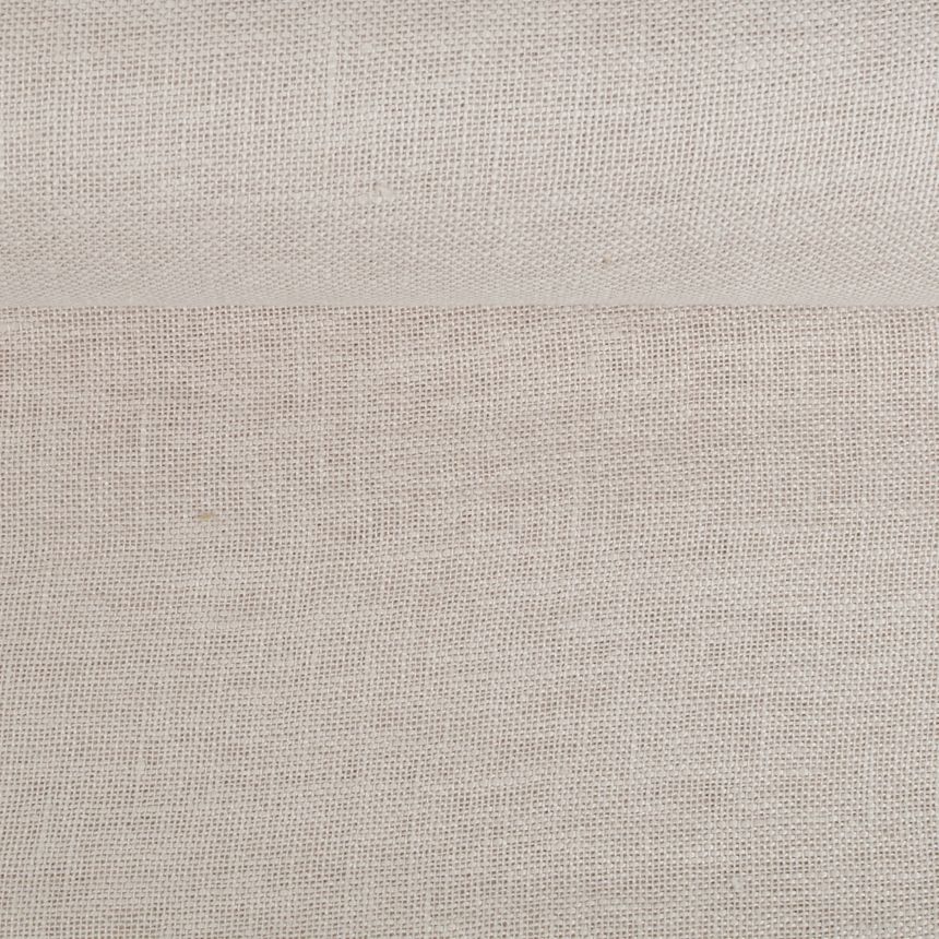 Washed linen fabric in grey, 90 g/m²