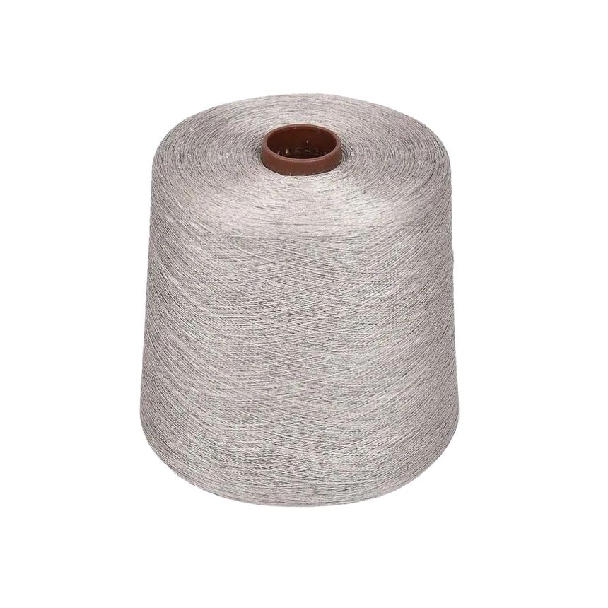 One thread linen yarn bobbin in natural colour (darker), V 56 tex, (1,03 kg) - No. 6