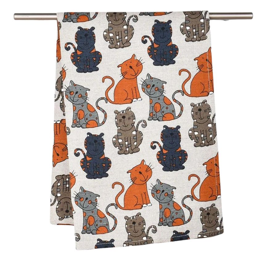 Towel Dark cats