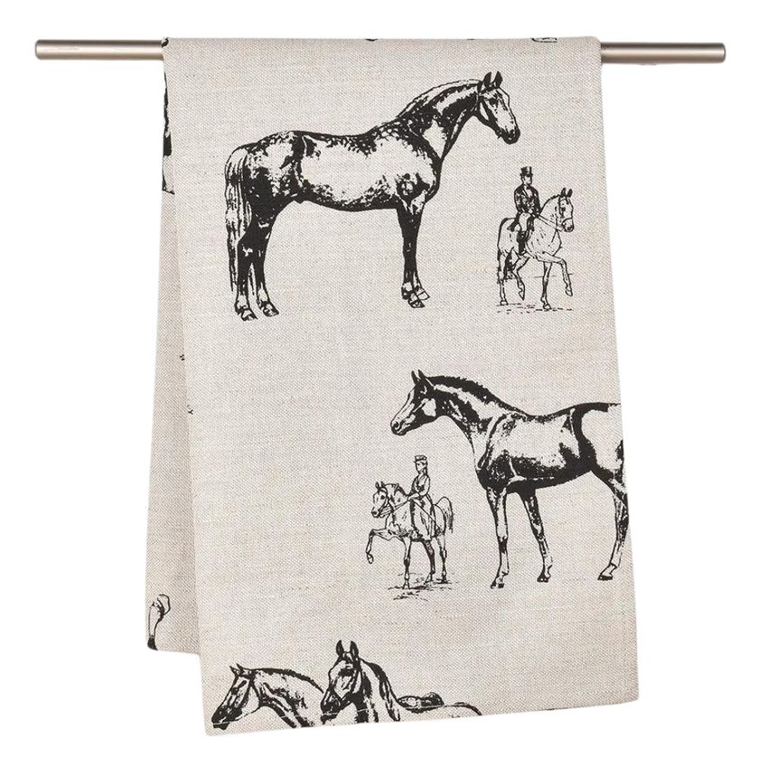 Towel Black horses