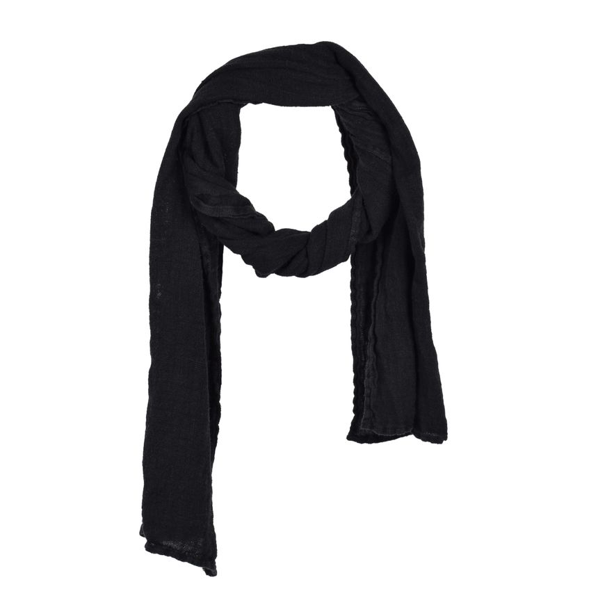 Linen shawl in black colour