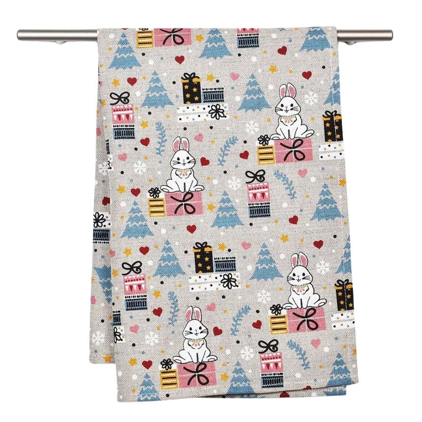 Rankšluostis Kalėdiniai kiškučiai