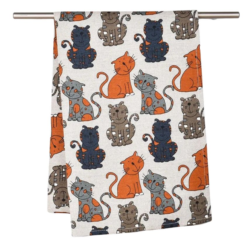 Towel Dark cats