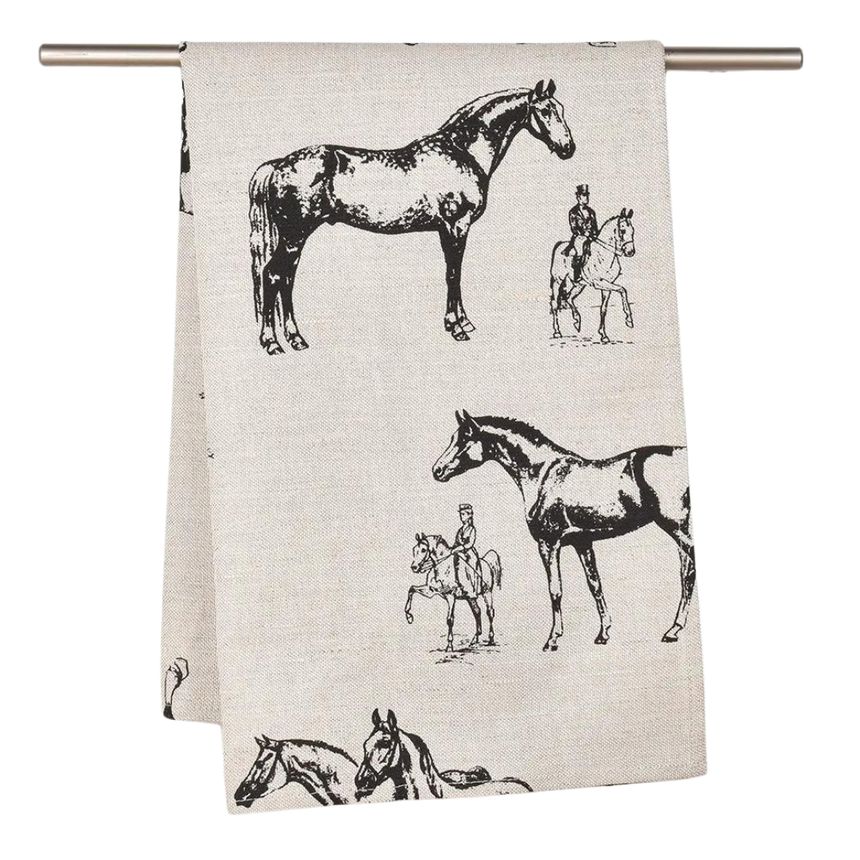 Towel Black horses